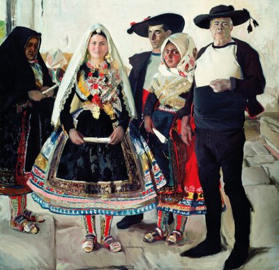 Typical Lagarterans or Lagarteran Bride by Joaquín Sorolla